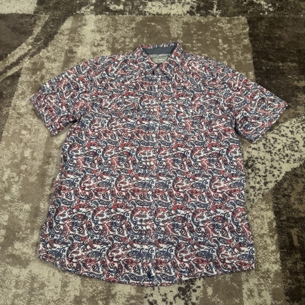 Cody James Shirt Mens Large Paisley Pearl Snap Western‎ Cowboy Rodeo Ranch